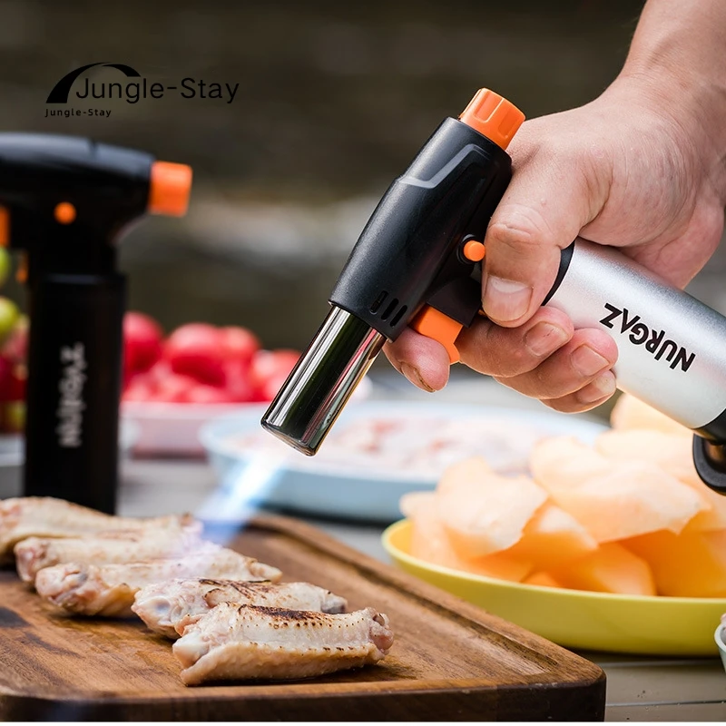 

Outdoor Portable Ignition Gun Multi-Functional Straight-Through Flamethrower Welding Gun Barbecue Kitchen Lighter Baking Igniter
