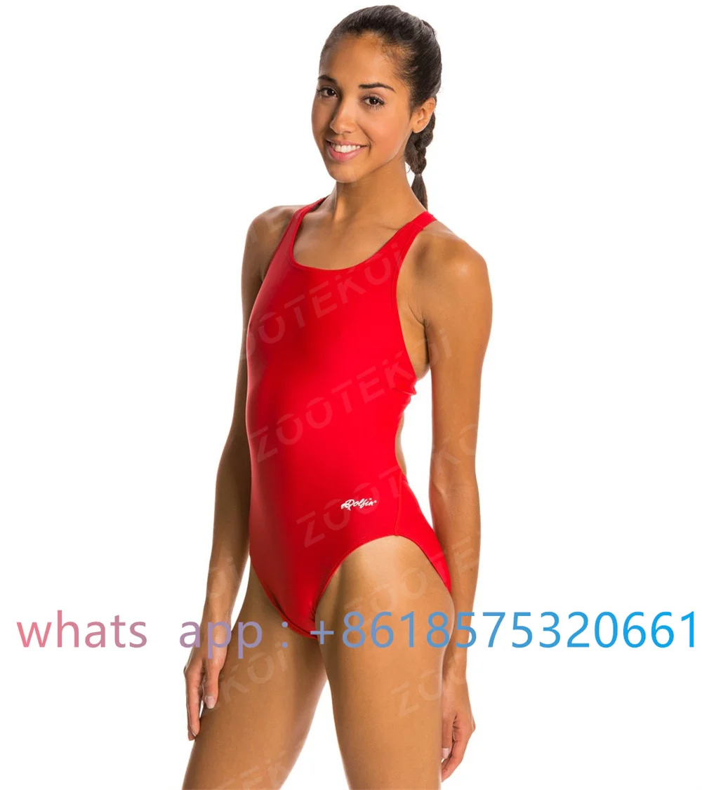 

Dolfin Life Lycra Solid Hp Back One Piece Swimsuit Training And Racing Suit Swimsuit Sprint Competition Durable Fabric Swimsuit
