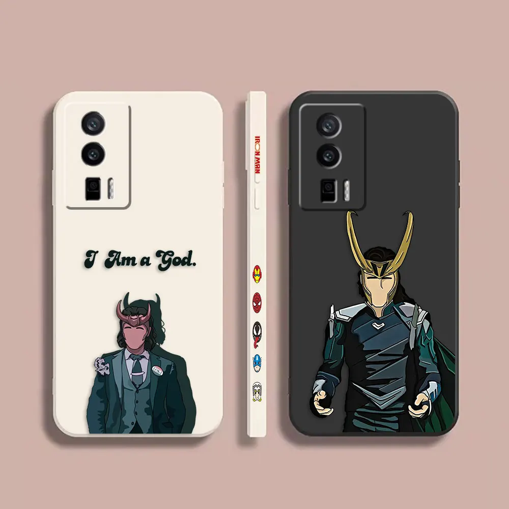 

Case For Redmi K60E K60 K40S K40 K30 K20 12C 9A 8A 10X 10A 10 Pro 4G 5G Gaming Shockproof Liquid Case Cartoon Marvel Loki