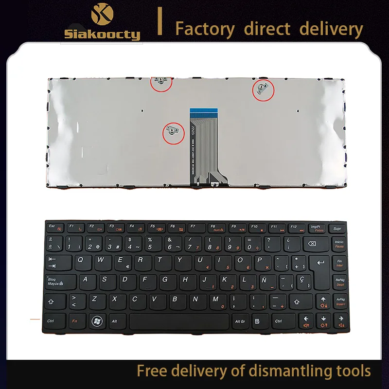 Новая клавиатура с испанской раскладкой для ноутбука Lenovo G40 |