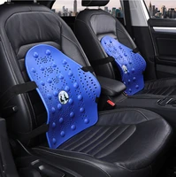 new universal car back support chair massage lumbar support waist cushion mesh ventilate cushion pad for auto office home pillow
