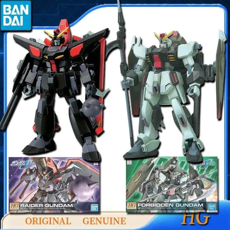 Bandai оригинальные HG RAIDER GUNDAM/FORBIDDEN GUNDAM аниме фигурки игрушки для детей подарок