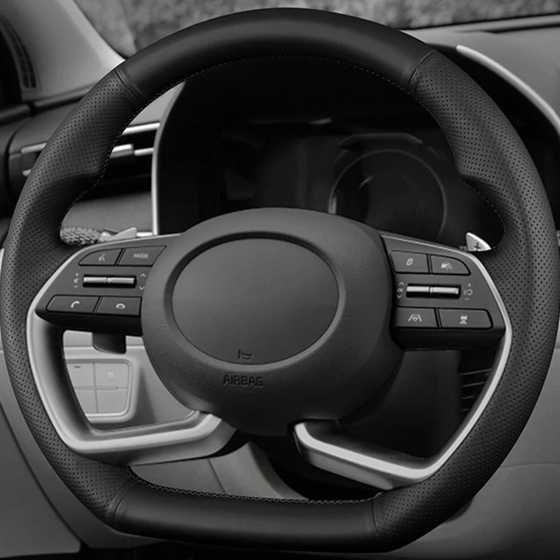 Чехол на руль автомобиля из натуральной кожи для Hyundai Sonata Dn8 10 2020 чехол ручку