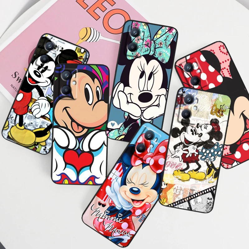 

Disney Minnie Mickey Mouse Phone Case Black For OPPO Find X6 X5 X3 Lite A54S A5 A94 A16 A53S A57 A74 A72 A96 A9 A98 A78 A15S 5G