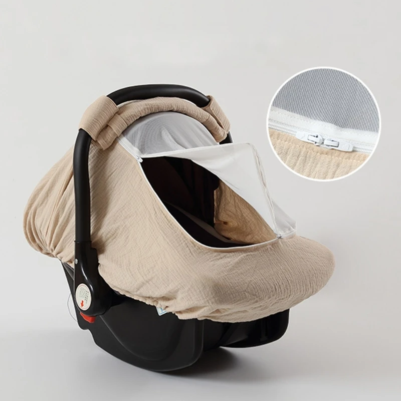 

Stretchy Cotton Car Canopy with Peep Windows Breathable & Convenient Covers