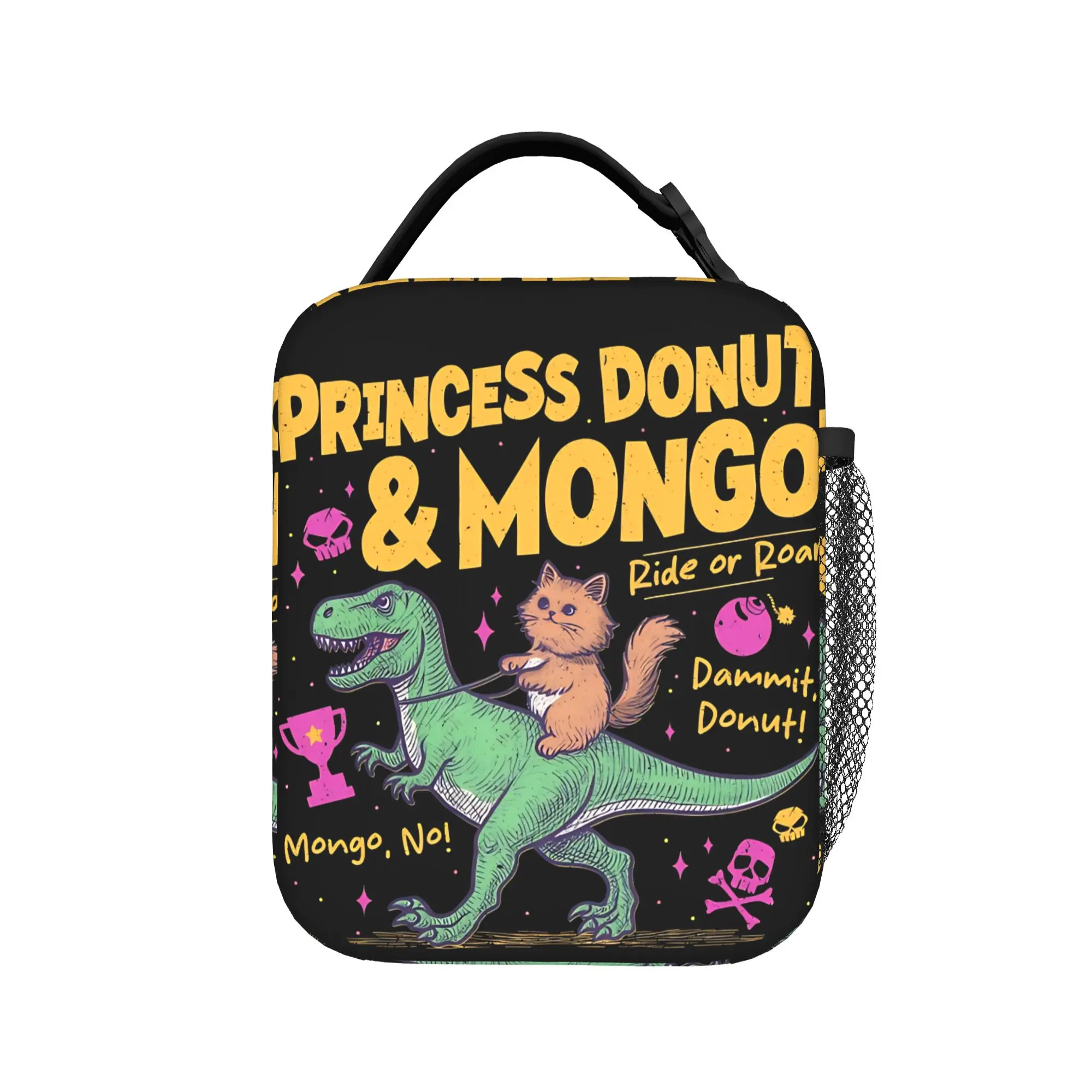 Фото Изолированные сумки для обеда Princess Donut And Mongo, сумка-холодильник, контейнер для обеда, большая сумка-тоут Dungeon Crawler Carl, коробка для еды, сумки для продуктов №1