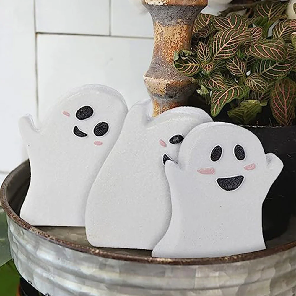 

3pcs Halloween Ghost Signs Ghost Halloween Desktop Ornament Halloween Decoration