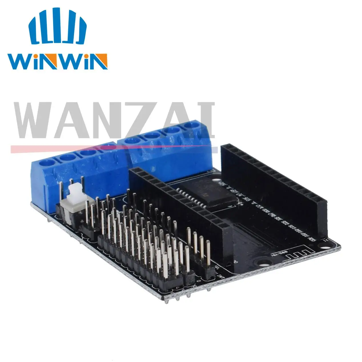 1pcs NodeMCU Motor Shield Board L293D for ESP-12E from ESP8266 esp 12E kit diy rc toy wifi smart car remote control - купить по