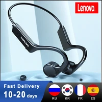lenovo ear hook headphones lenovo x4 bone conduction bluetooth compatible 5 0 headphones hi fi stereo waterproof sports earphone