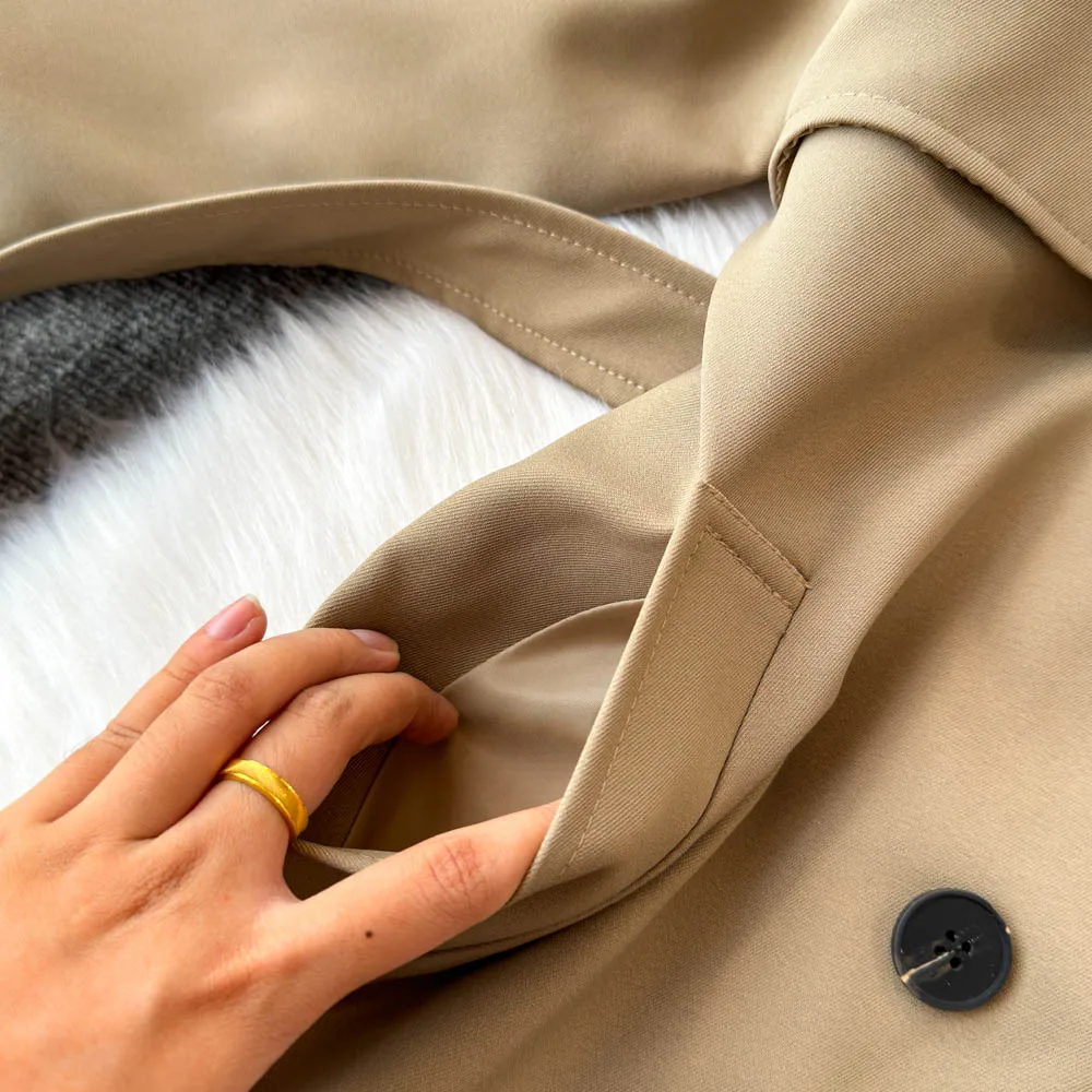 Женская зимняя новая свободная ветровка средней длины с цветными блоками