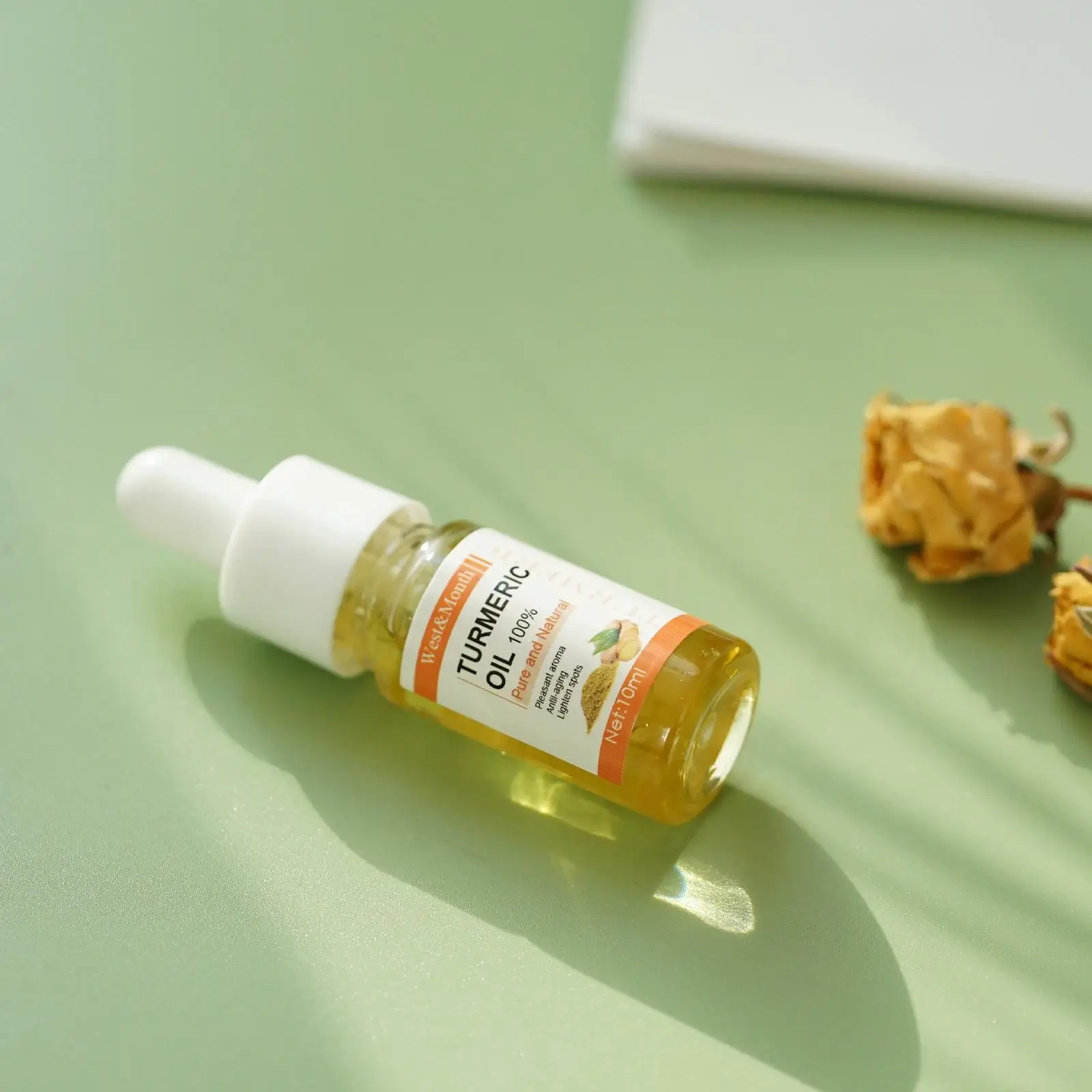 Эфирное масло куркумы 10 мл органическое для лица увлажняющее уменьшения тонких