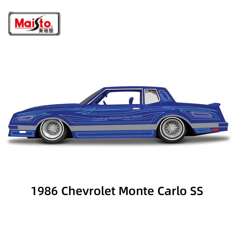 

Maisto 1:24 1986 Chevrolet Monte Carlo SS Alloy Car Model Diecasts Metal Racing Car Vehicles Model Simulation Childrens Toy Gift