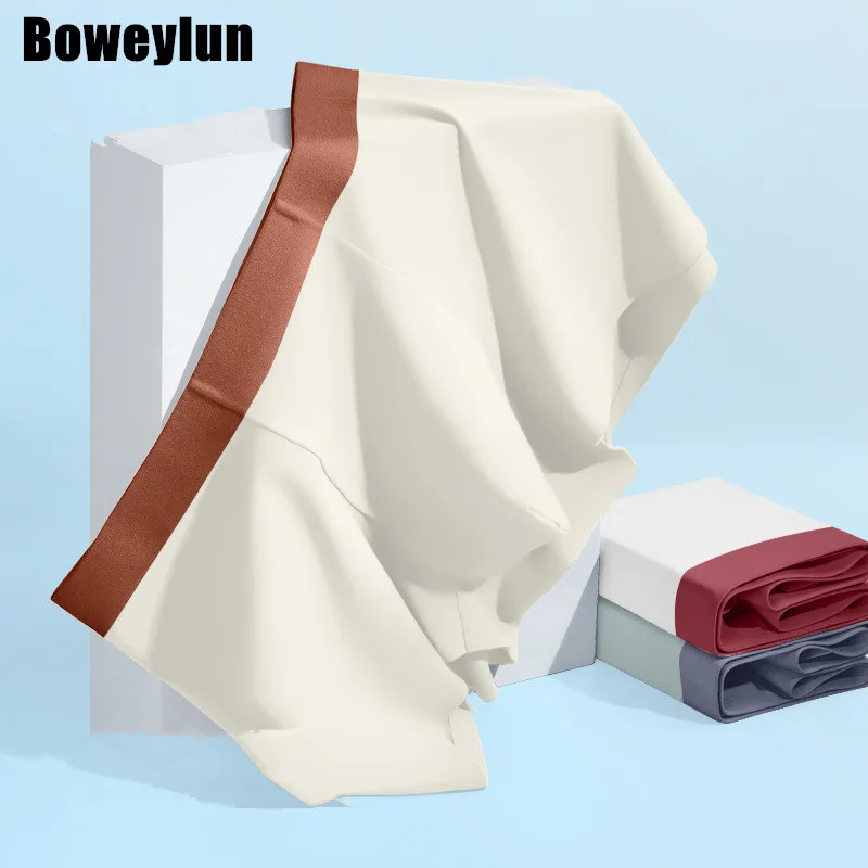 

Boweylun Ice Silk Non-trace Panties Men Graphene Antibacterial Breathable Skin-friendly Moisture Absorption Boxer Briefs