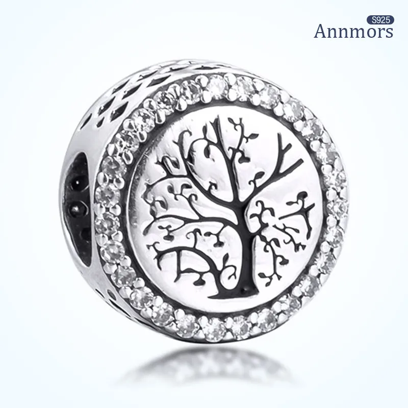 

Подвеска-Дерево жизни, подвеска с серебряным покрытием, подходит для оригинального браслета с подвесками для женщин, ювелирные подарки