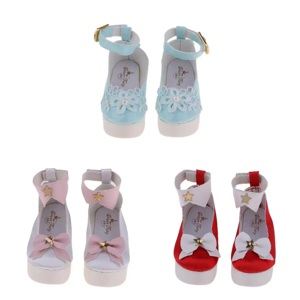 

1/3 BJD Plastic Doll High Ankle Belt Shoes for 60cm Night Lolita Dolls Casual Wear