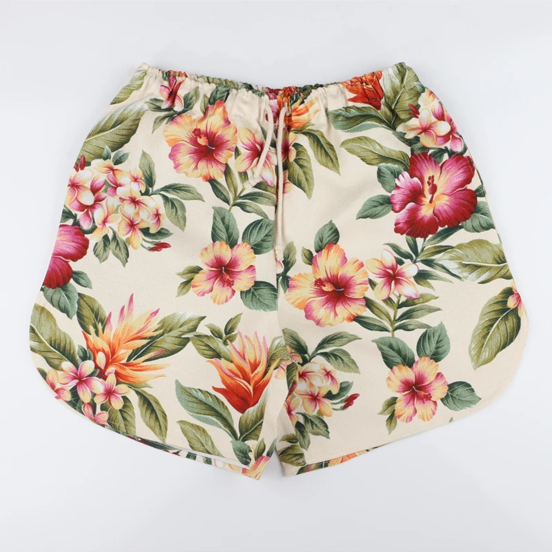 

New Men's Swimming Shorts Quick Dry Men's Clothing 2022 Summer Beach Board Swimwear Botanical Print Shorts Surf Sports Shorts
