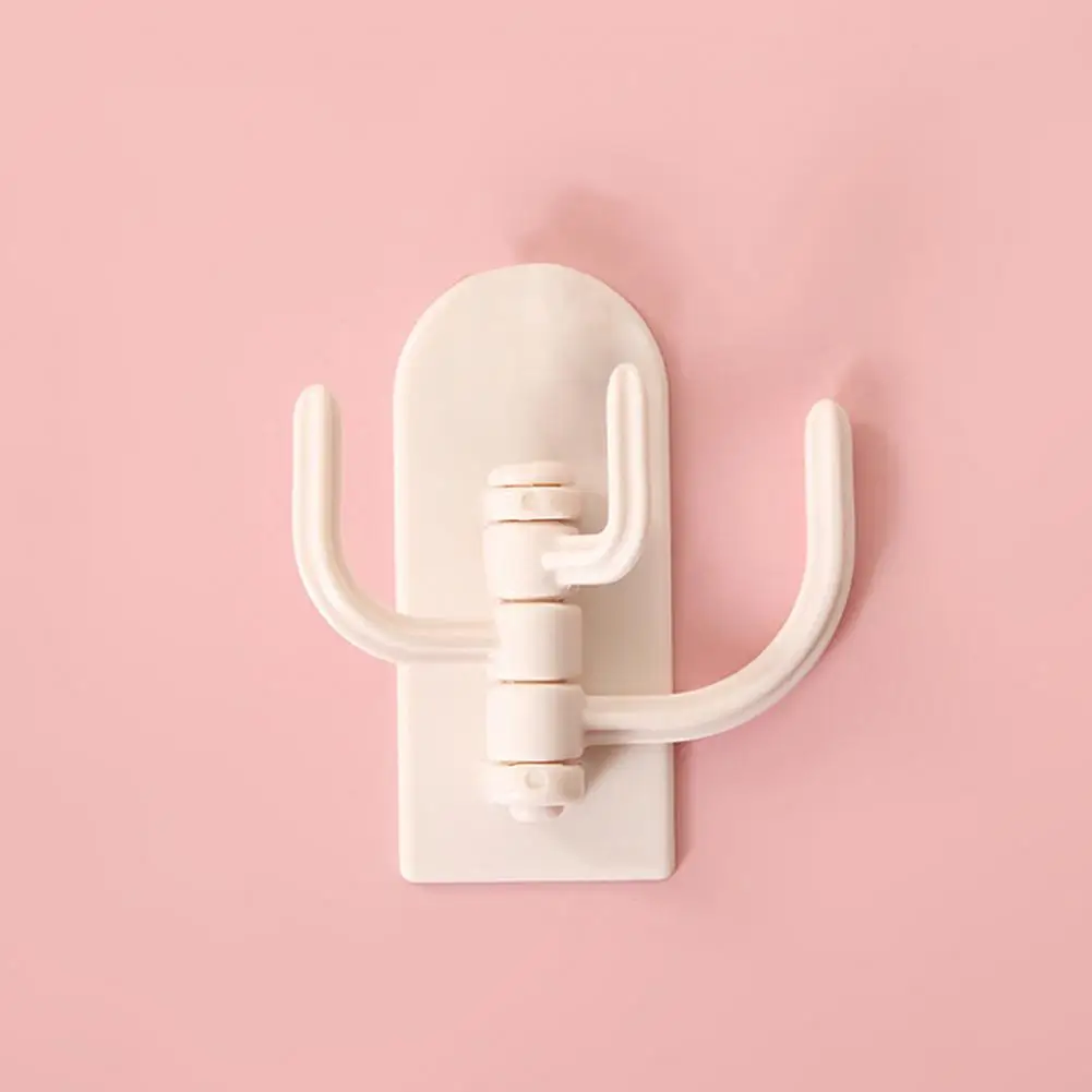 

Practical Hanger Hook Rotatable Non-marking Keychain Handbag Storage Hook Multiple Branches Keychain Hook Bathroom Accessories