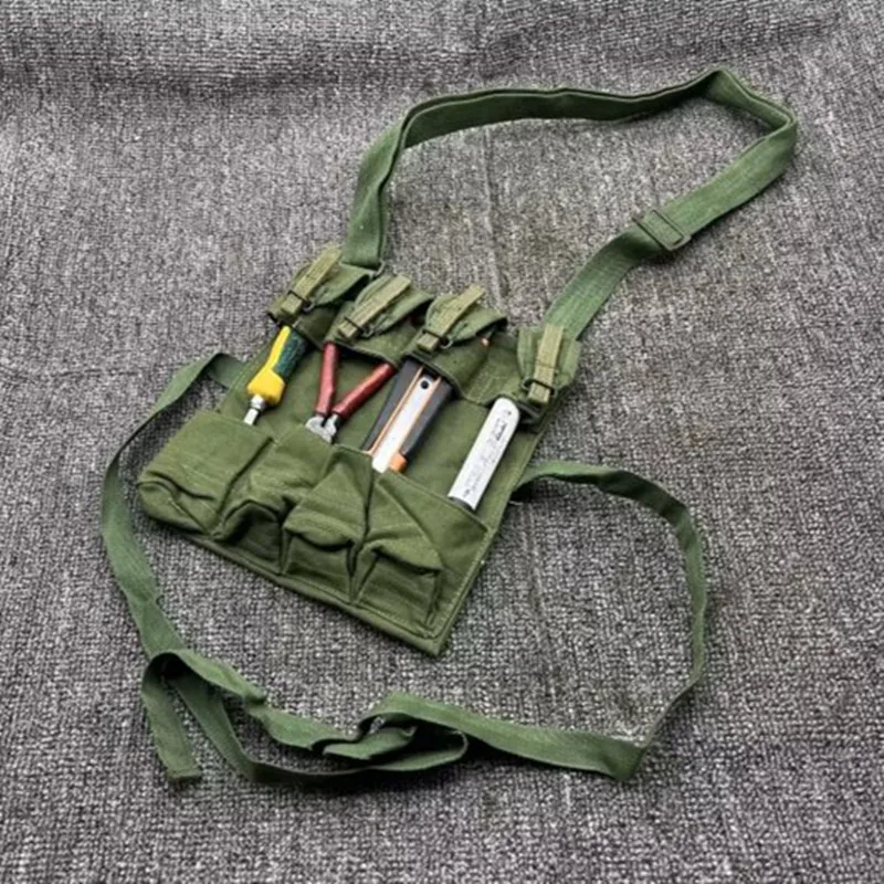 

Chinese Army Type 67 Canvas Chest Rig Ammo Pouch Mag Vietnam War Repro Pouch