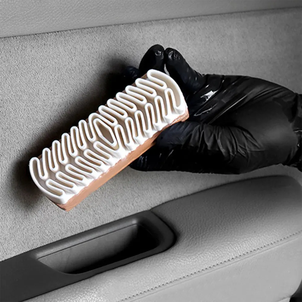

1x Car Interior Parts Cleaning Brush Alcantara Suede Deerskin Plush Fabrics Beauty Care Brush Detailling Interior Car Clean Tool