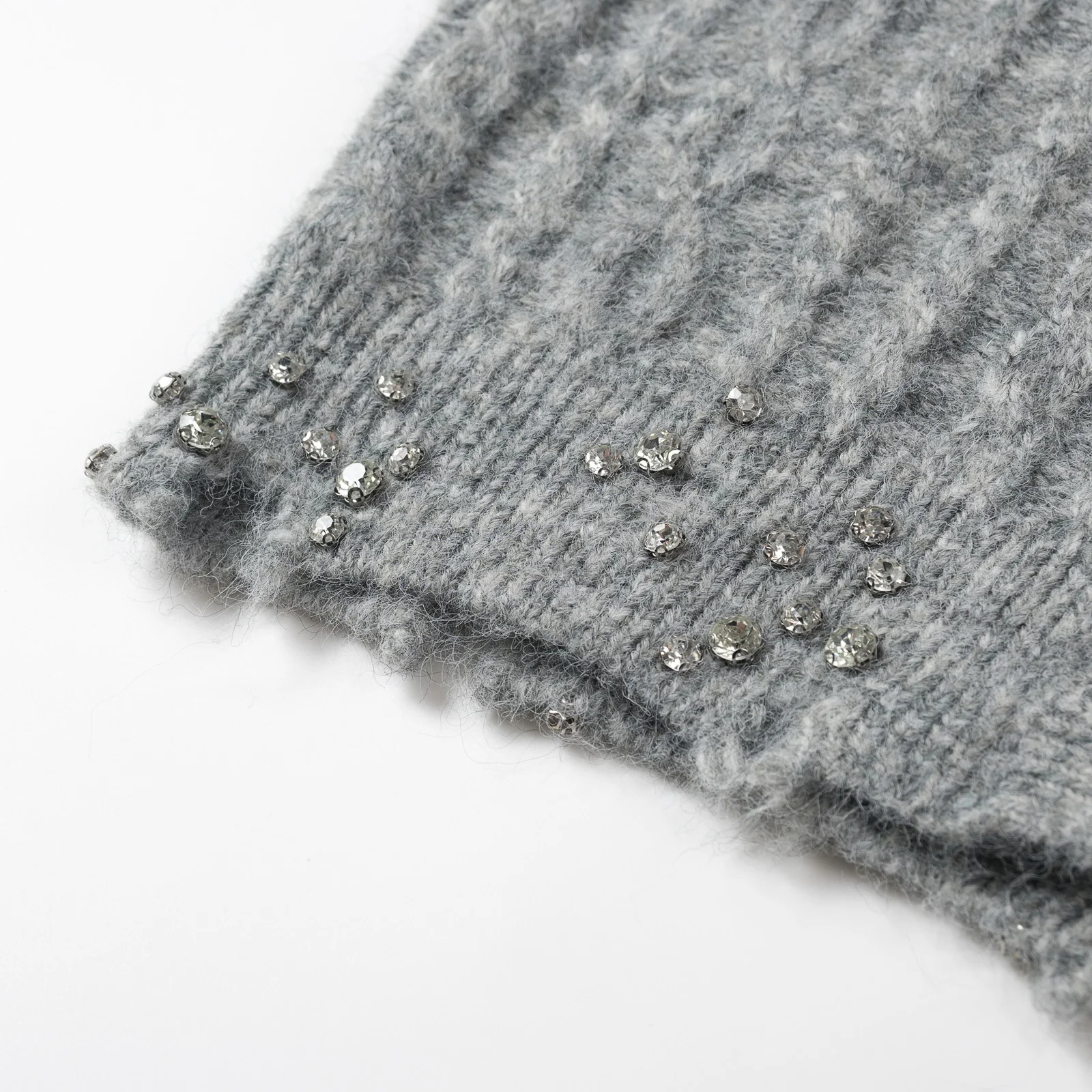 TRAF 2024 осенний элегантный асимметричный женский вязаный кардиган с рукавами на