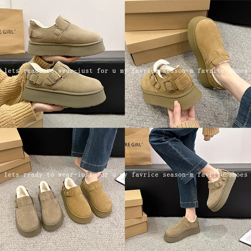 2024 зимние ботинки женская обувь на платформе ботильоны женские эластичные