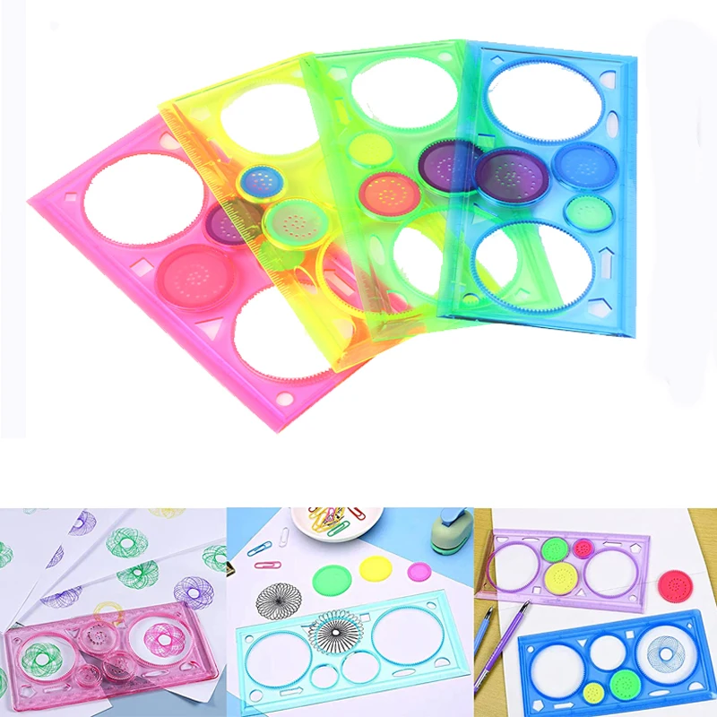 Шаблон для рисования детских игрушек пластиковая линейка детская обучающая