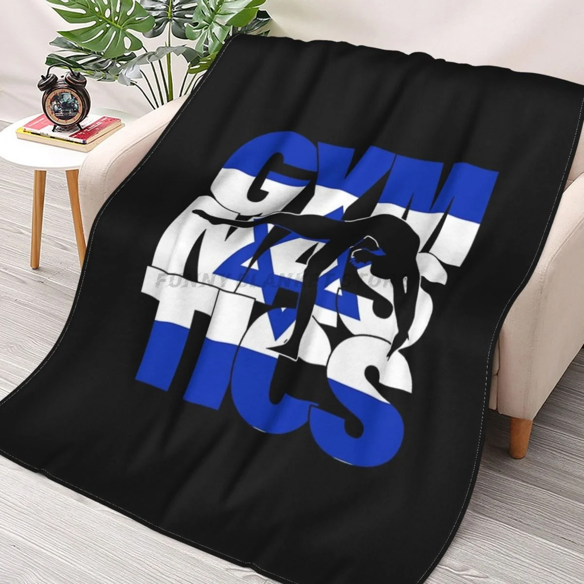

Israel Acro Gear Girl Tumbling Team Jewish Gymnast Gymnastic Design Throws Blankets Collage Flannel Ultra-Soft Warm picnic