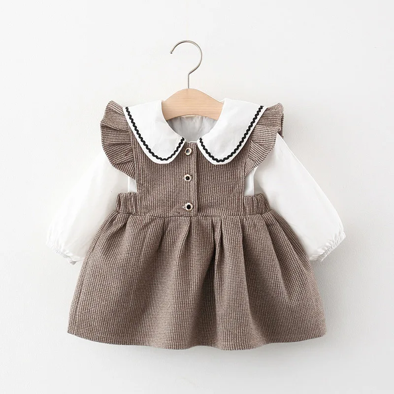 

0-2 Years Old Newborn Girls Baby Christmas Sweet Dresses Spring Autumn Lovely Costumes Princess Party Clothing Children Suits