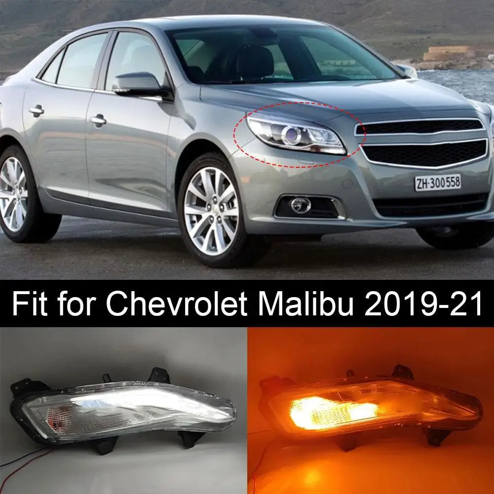 

Для Chevrolet Chevy Malibu 2019 2020, Автомобильные противотуманные фары, сигнал поворота, светильник дневная работа, светодиодный 84575553, 84575552, сигнал поворота