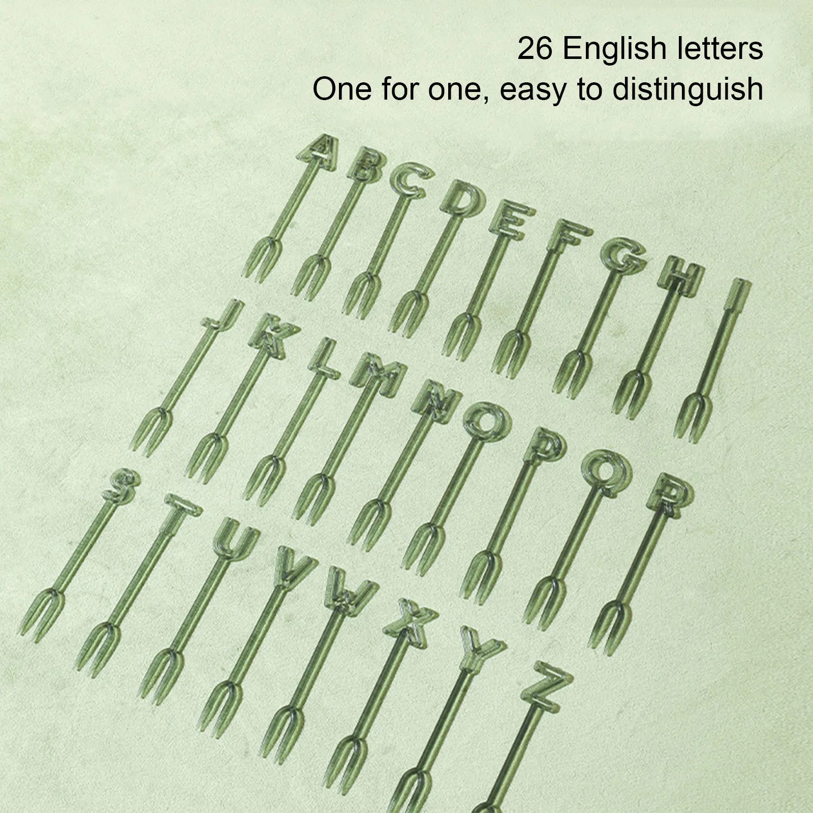 

26 шт./набор, пластиковые зубочистки с надписью