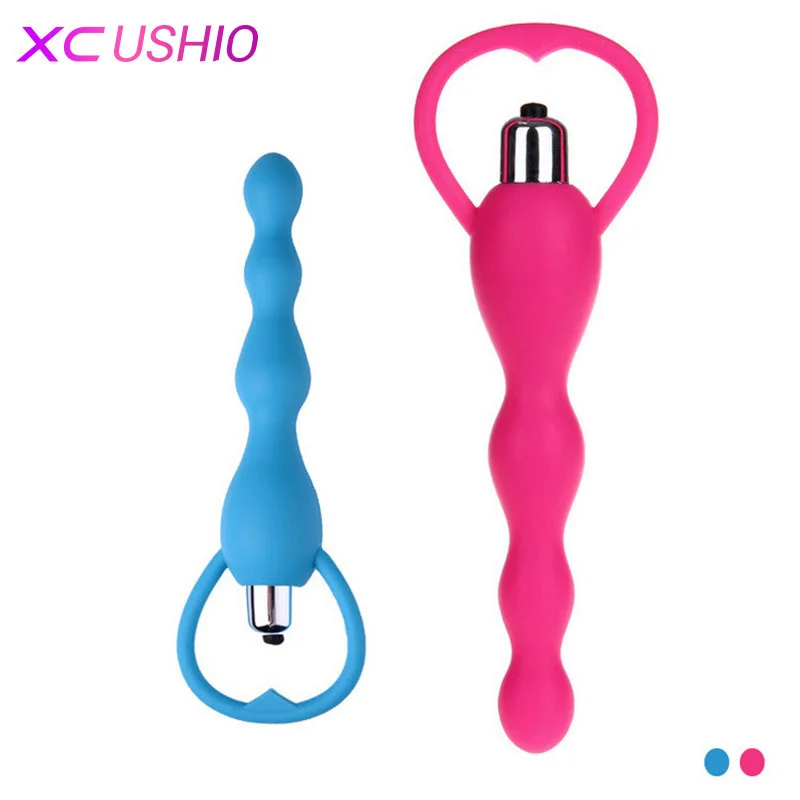 Силиконовый анальный вибратор Анальная пробка для клитора Анальный массажер