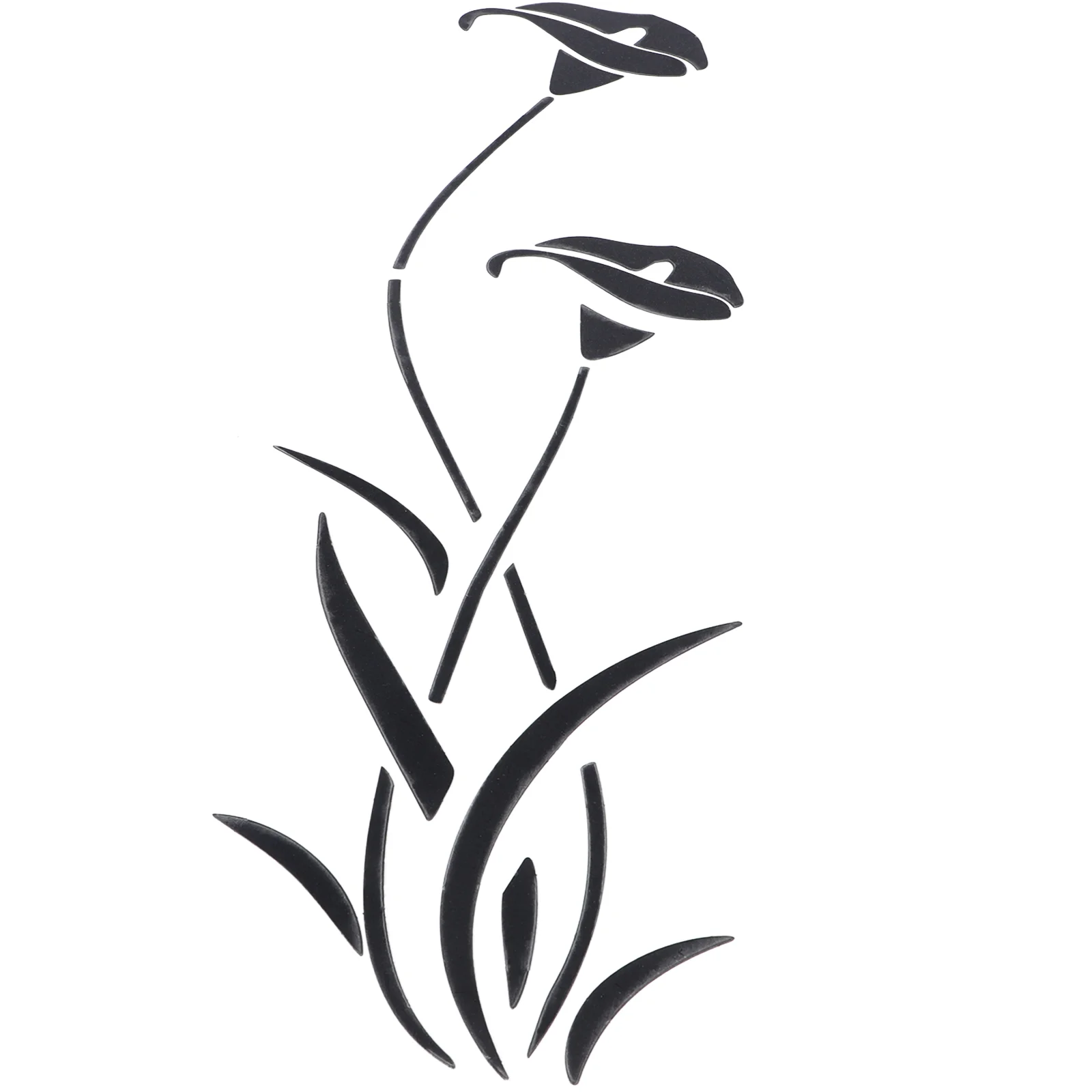 

Наклейка на стену с цветами, декоративная наклейка, наклейка с лилией, цветочным рисунком, зеркальные элегантные съемные Акриловые 3D наклей...