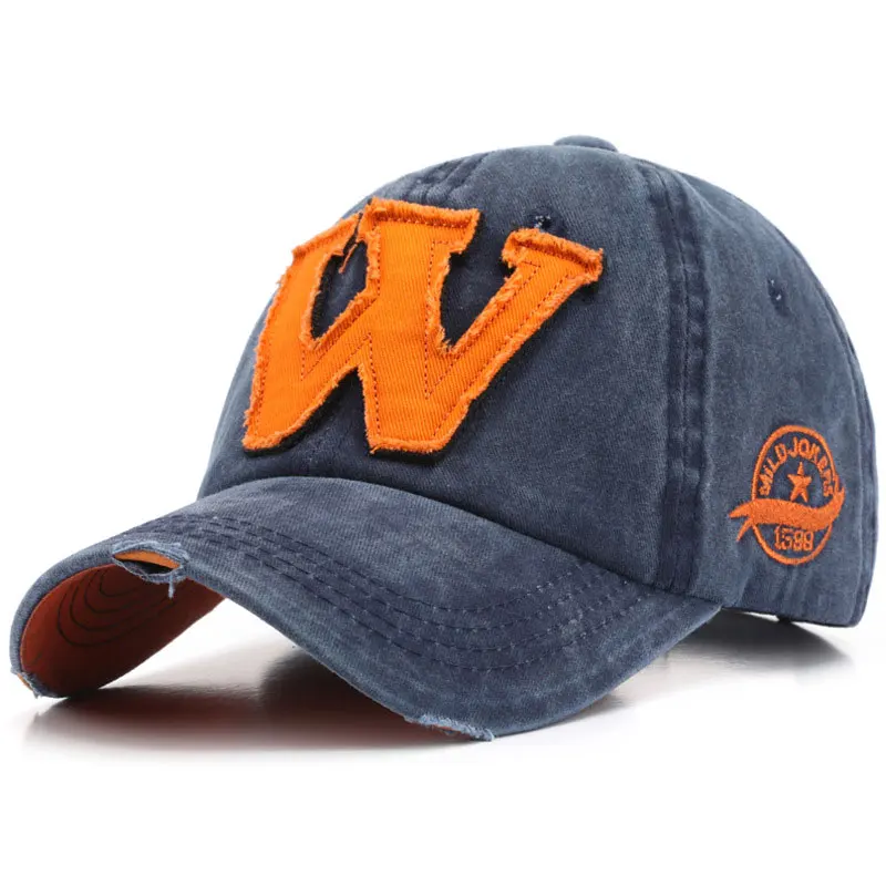 Letter Embroidery Baseball Cap Retro Washed Cowboy Hat Men and Women Popular Outdoor Sports Sunscreen |