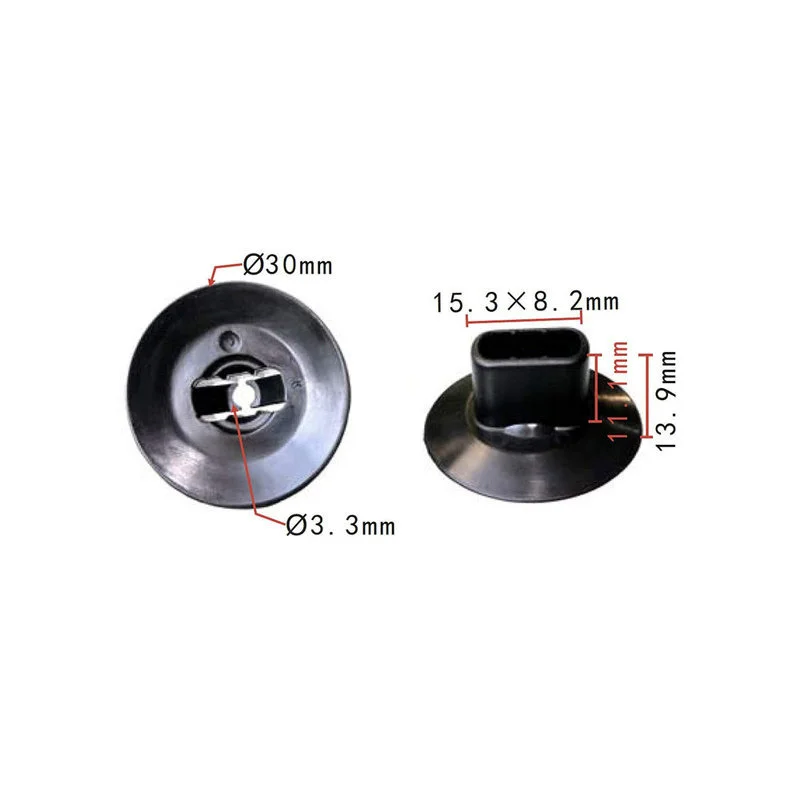 Крепежная защелка для внутренней отделки арок колес Renault 7703081056 (10 шт.)