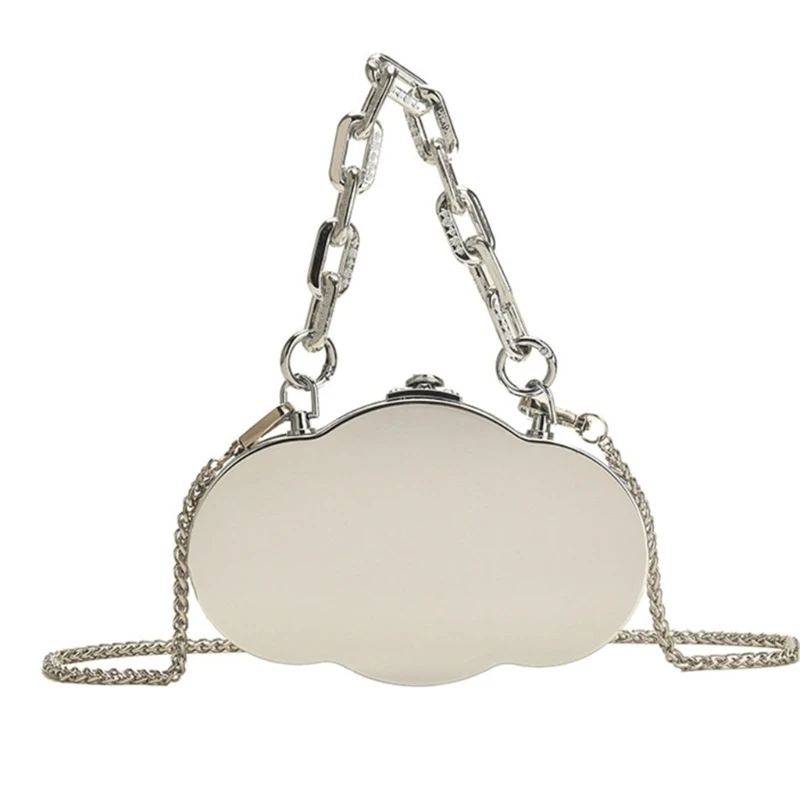 

Cloud PVC Box Shoulder Bag for Women Travel Crossbody Mini Purse Evening Clutch