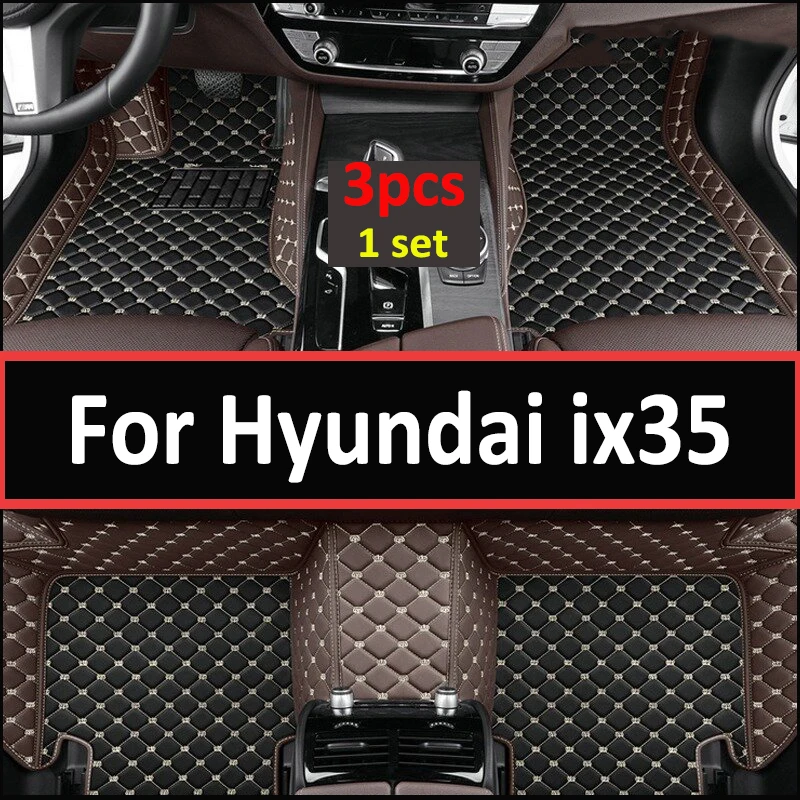

Ковры для Hyundai ix35 2017 2016 2015 2014 2013 2012 2011 2010, автомобильные коврики, защитные аксессуары для автомобильного интерьера, кожаные коврики