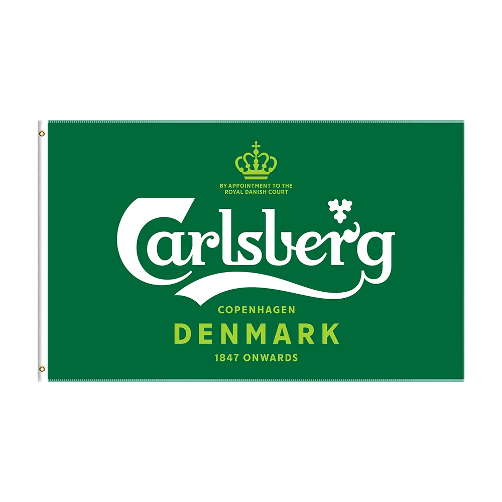 

3x5Ft Carlsbergs Flag Beer Printed Banner For Decor