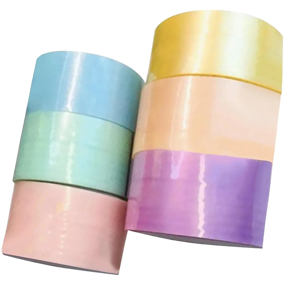 

6 Rolls Fidget Hand Toy Fidget Toy Colored Masking Tape Transparent Tape Goo Ball Tape Colored Balls Kid Birthday Gift