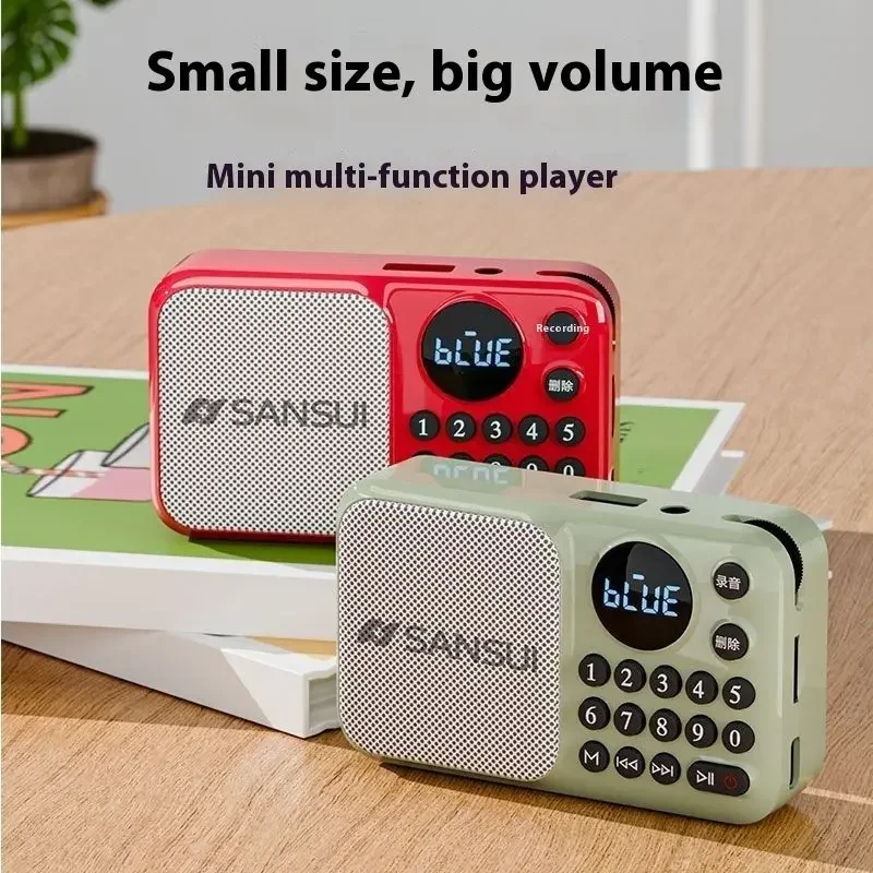 Фото SANSUI U1 Открытый портативный многофункциональный Walkman FM-радио Bluetooth-динамик MP3-плеер поддерживает наушники для записи №3