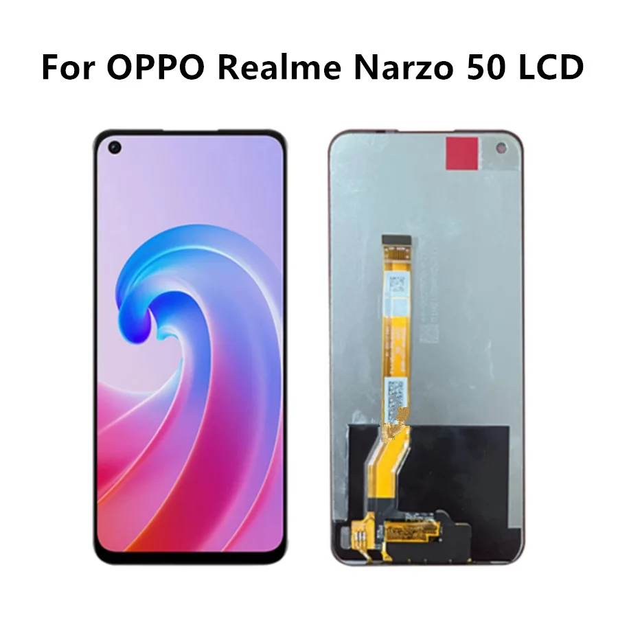 

6.6 inch Realme Narzo 50 LCD display touch screen digitizer assembly OPPO Narzo 50 RMX3286 LCD service parts