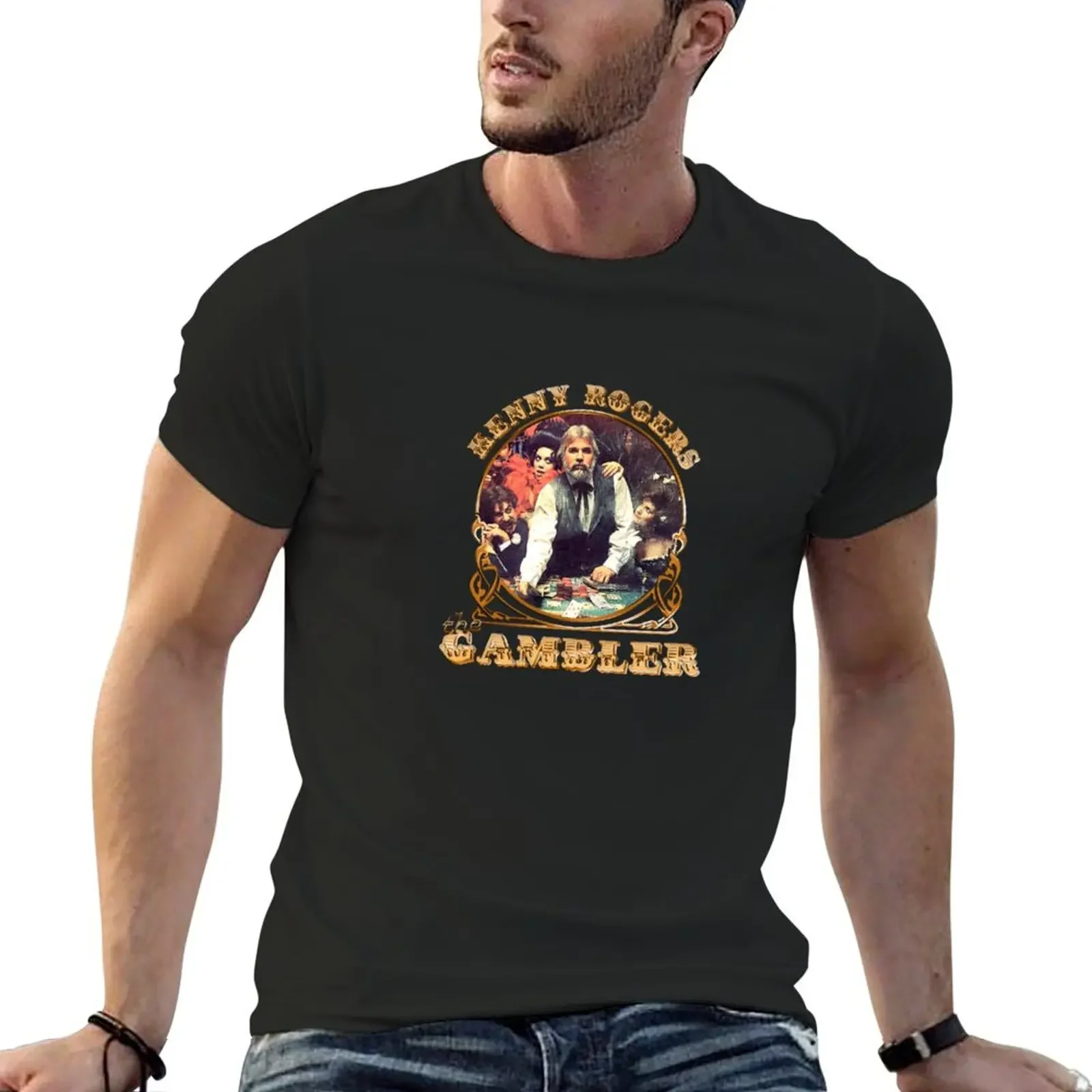 The Gambler - Kenny Rogers 005 T-Shirt kawaii clothes boys animal print baggy shirts funny t for men