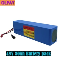 high capacity 48v battery 48v 30ah 1000w 13s3p lithium ion battery pack for 54 6v e bike electric bicycle scooter with bms