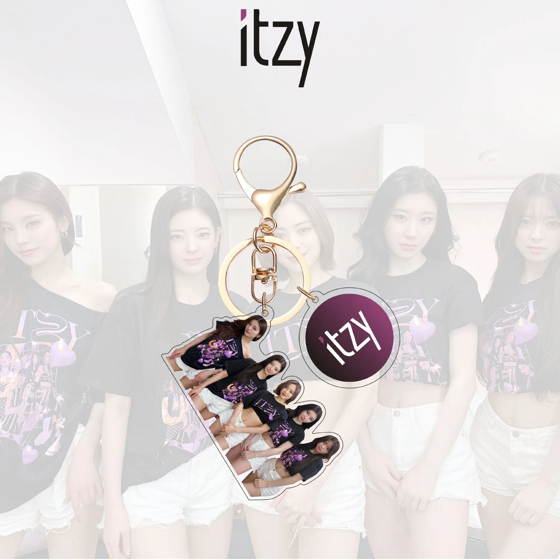 Фото Kpop Idol, акриловый брелок ITZY, новый брелок для ключей, аксессуары, брелок для ключей, подвеска, брелок, подарки, коллекция поклонников №2