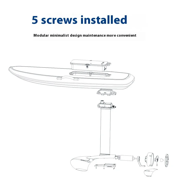 Гидрофольгированная доска для серфинга с углеродным веслом и плавником