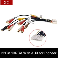 car 32 pin stereo radio 13 rca with aux input wiring harness adapter cable for pioneer avic x850bt avic x8510bt x950bh z150bh