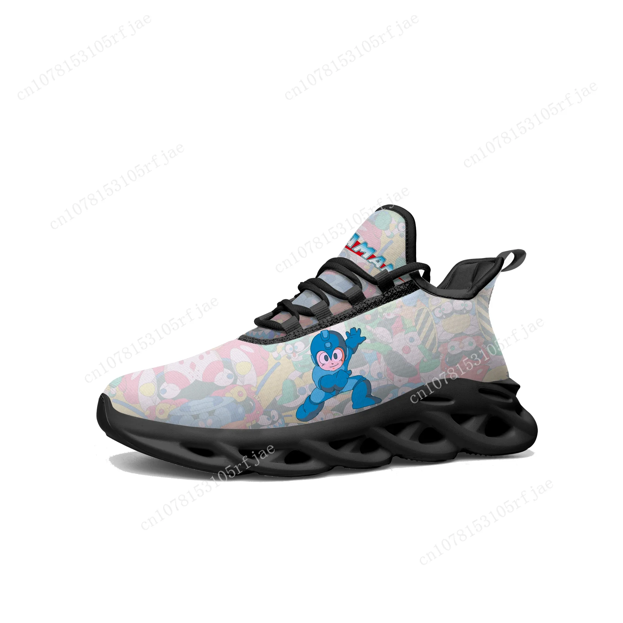 Кроссовки Mega Man Megaman на плоской подошве мультяшная игра для мужчин и женщин