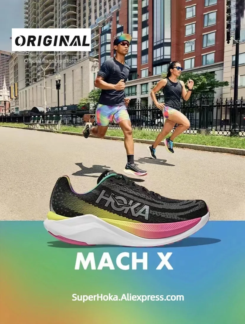 

Новинка 2023, оригинальные мужские и женские легкие дышащие амортизирующие кроссовки Mach X для бега на дороге