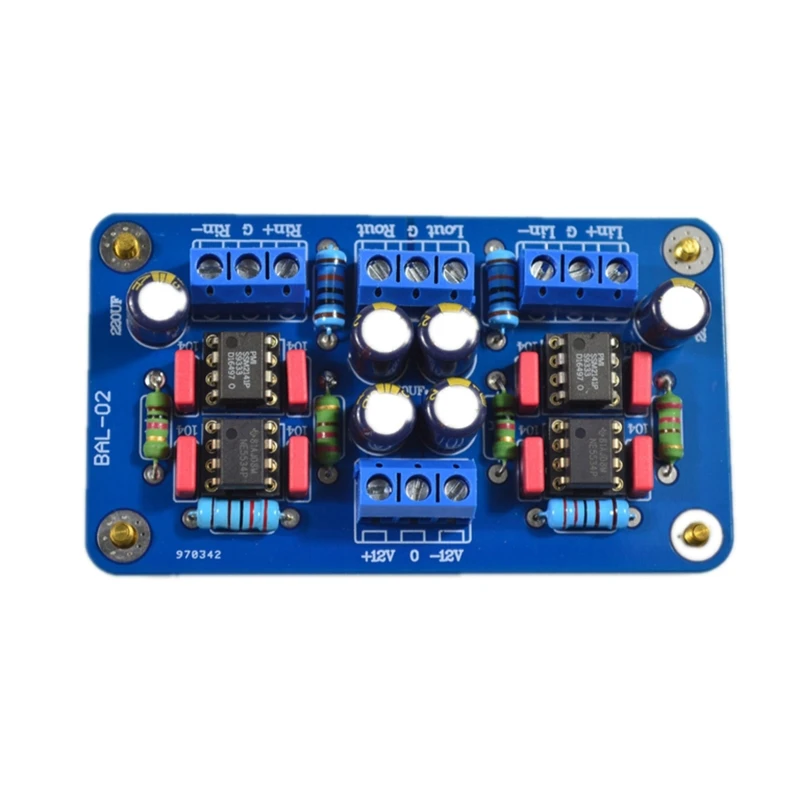 

SSM2141 Balanced XLR Signal to Unbalanced RCA AMP Single-ended Power Amplifier 5532 OP for audio Amplifiers Module