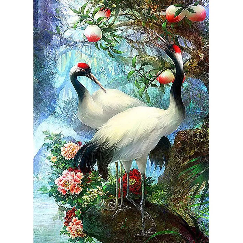 5D алмазная живопись животные центы журавль Алмазная вышивка Xiantao мозаика Сделай Сам Набор для вышивки крестиком украшение дома подарок