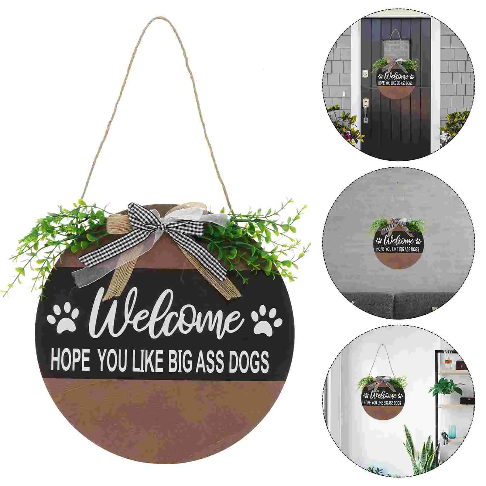 

1 шт. деревянный знак приветствия входная дверь подвесное настенное искусство табличка орнамент Декор